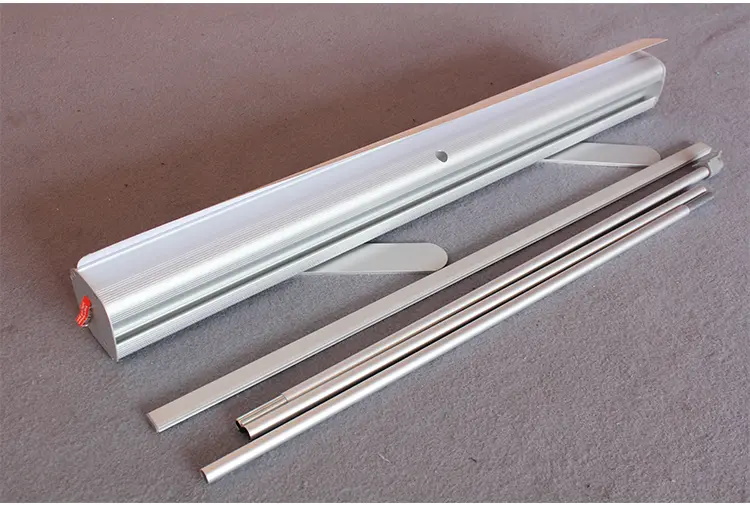 Soporte enrollable de aluminio