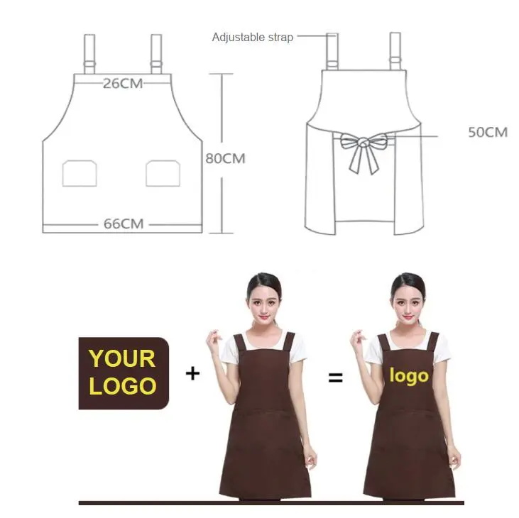 Delantal de cocina impreso personalizado