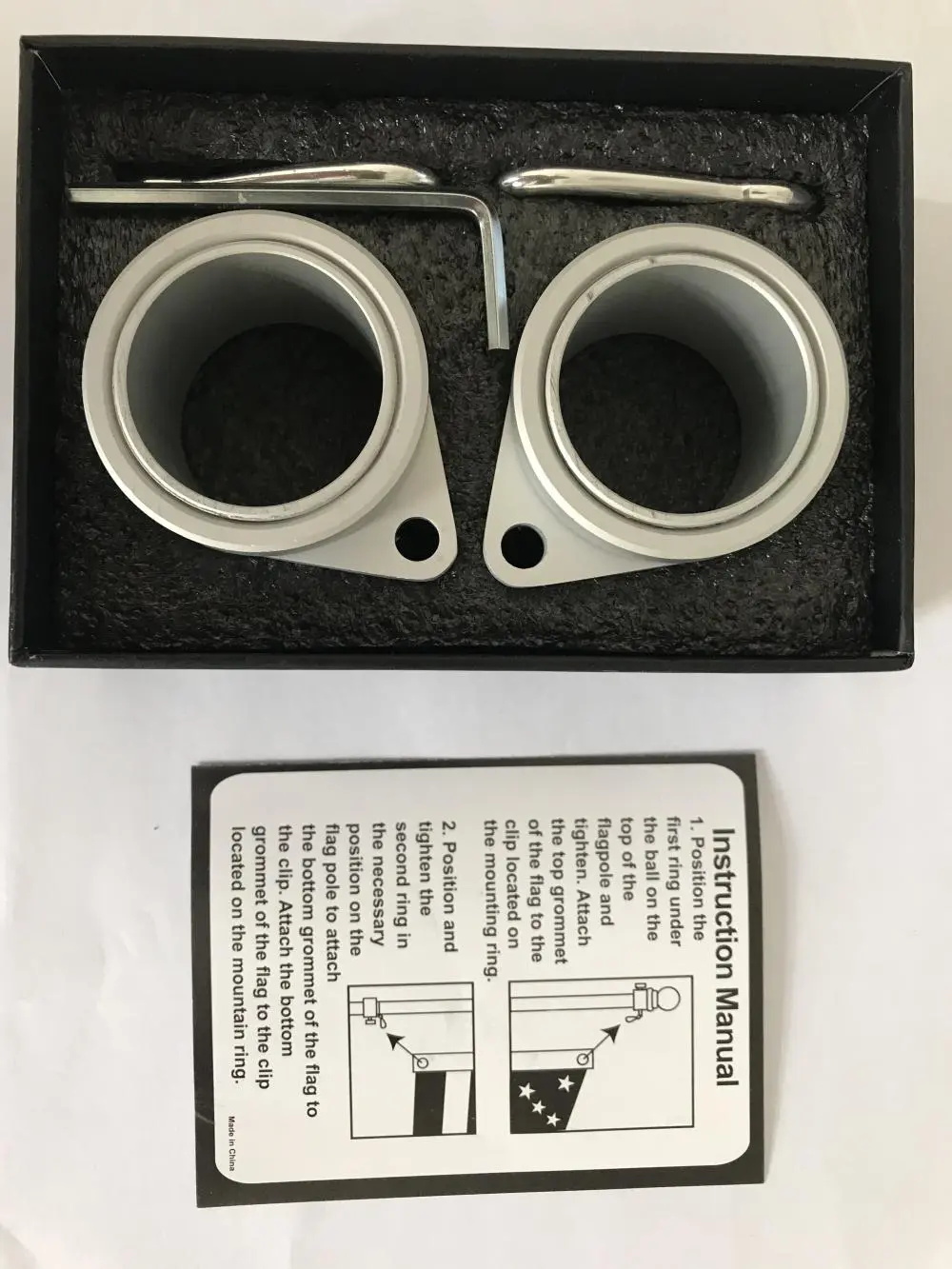 Anillos de montaje de bandera giratoria